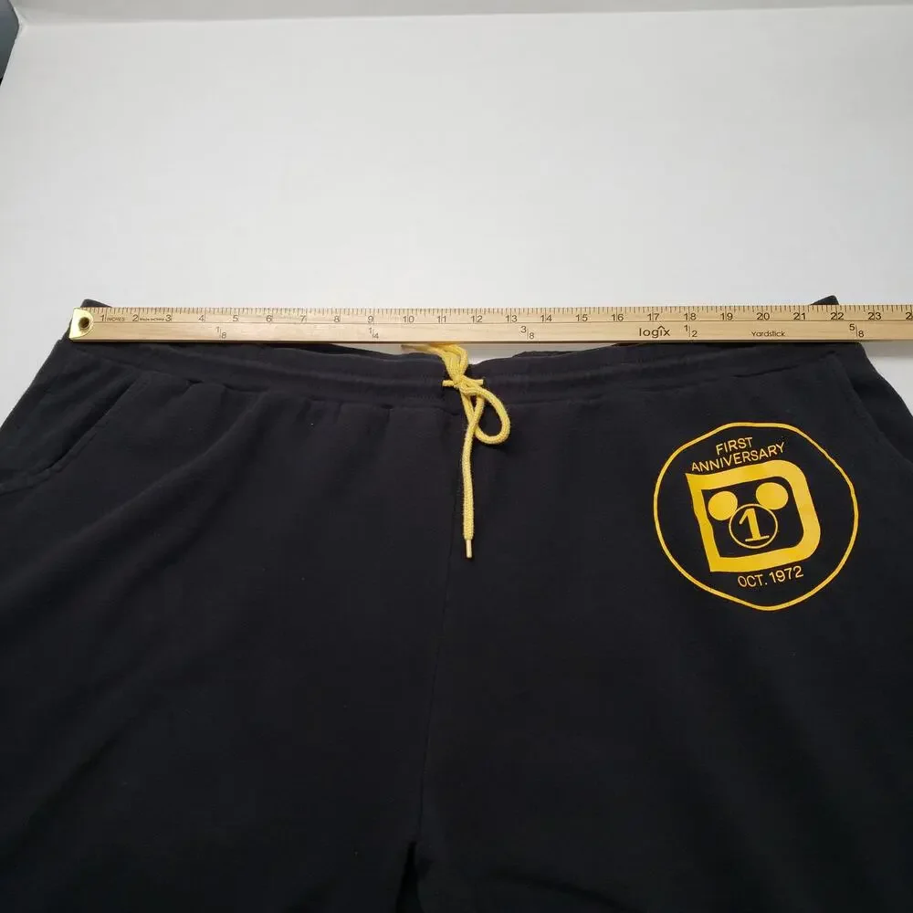 Walt Disney World 50th Vault Collection Sweatpants Jogger Womens 2X Black Lounge
